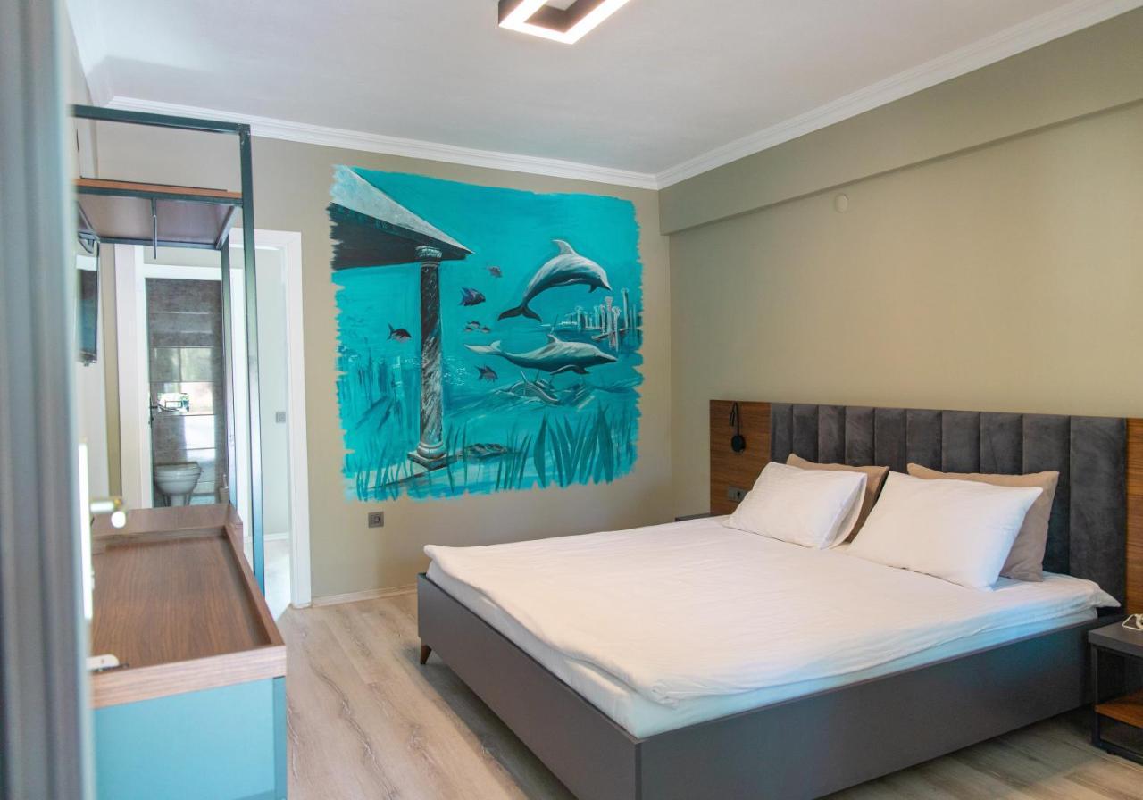 Kayalar Blue Beach Hotel Sazlı エクステリア 写真