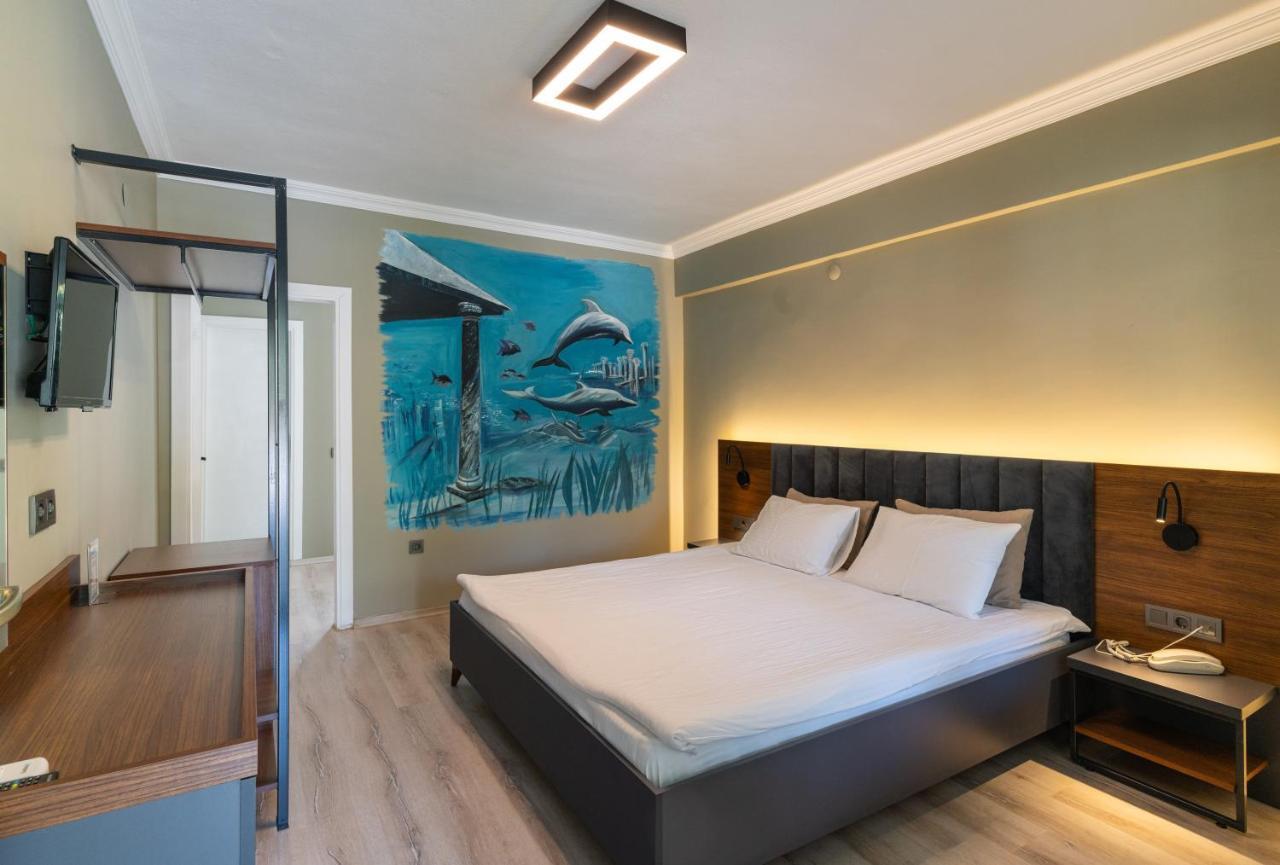 Kayalar Blue Beach Hotel Sazlı エクステリア 写真